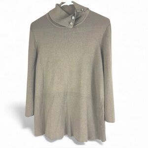 Dana Buchman turtle neck 3/4 sleeves Sz XL